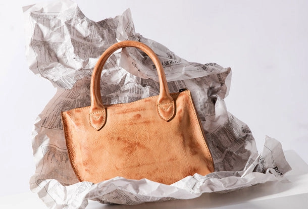 Handmade Genuine Leather Handbag Shopper Bag Crossbody Bag Shoulder Bag Purse For Women Casual Weekend Organic Cotton