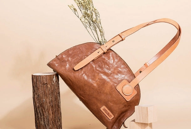 Handmade Genuine Leather Handbag Shopper Bag Purse Shoulder Bag Purse For Women Fashion Choice Modern Minimalist