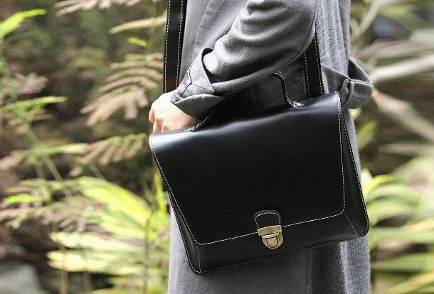 Work Function Urban Elegance Handmade handbag briefcase satchel purse leather crossbody bag shoulder bag women