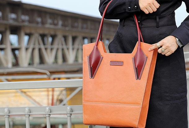 Elegant Outline Handmade handbag purse leather shopper bag purse shoulder bag for women