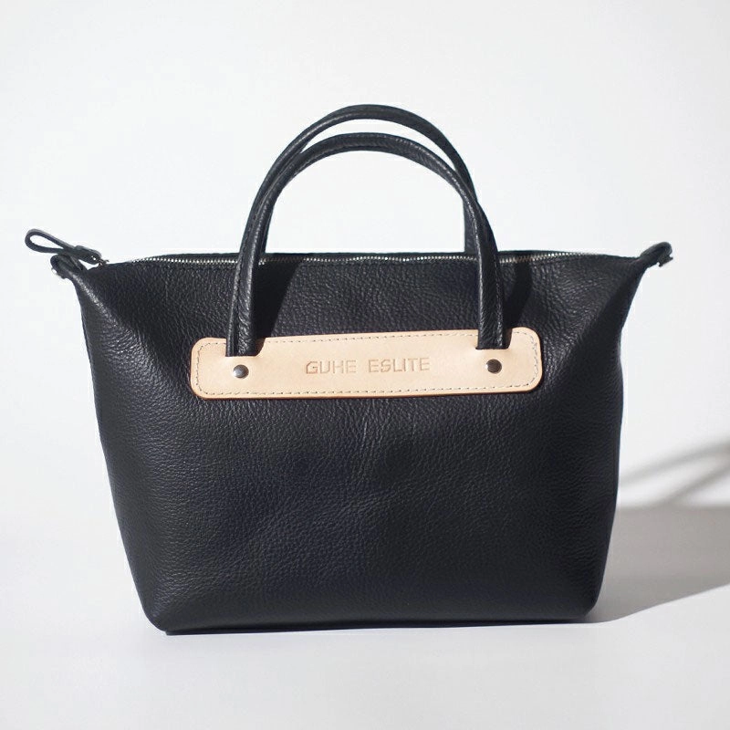 Handmade Leather Black Womens Handbag Fashion Shoulder Bag for Women Classic Update Artisan Quality