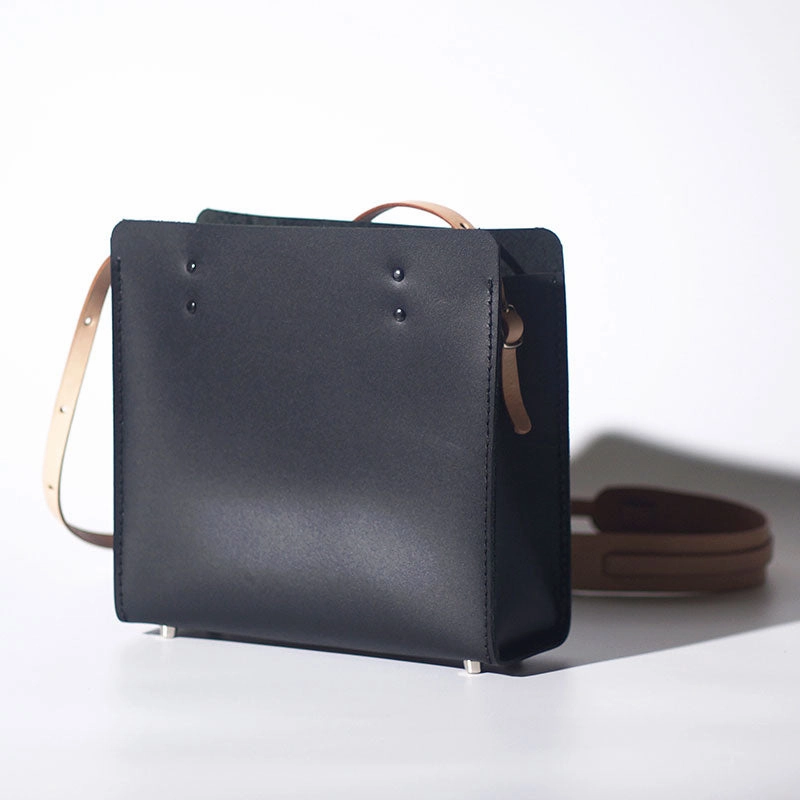 Casual carry bag Handmade Leather Black Womens Tote Purses Handbag Tote Bag for Women