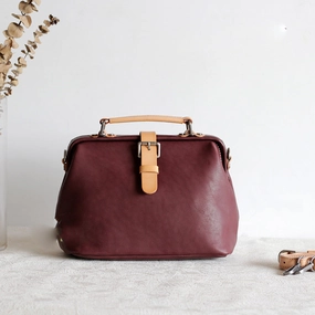 Lifestyle accessory High Durability Handmade Leather doctor bags for women leather shoulder doctor bag crossbody bag