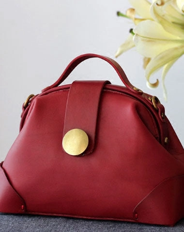 Handmade Leather handbag bag shopper bag for women leather crossbody shoulder bag Classic Detail