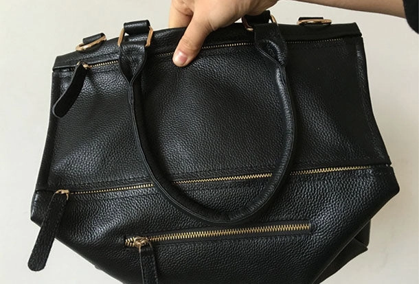 Handmade Leather Handbag Locomotive Motorcycle Models Leather Shoulder Bag For Women Durable Accessory