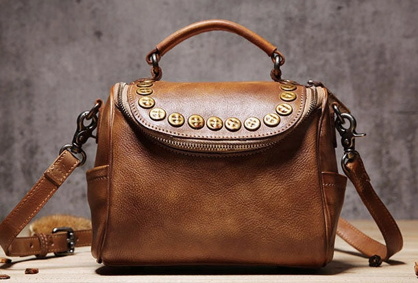 Handmade Leather handbag phone bag purse for women leather shoulder bag crossbody bag Stylish Functionality