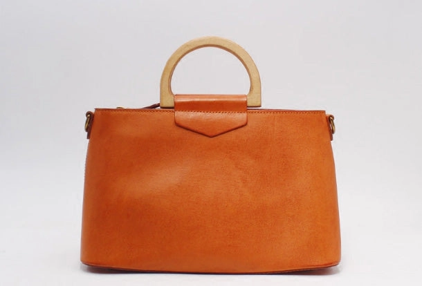 Handmade Leather Handbag Purse Crossbody Shoulder Bag for Girl Women Lady Multipurpose Bag