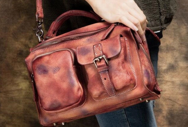 Handmade Leather handbag purse shoulder bag for women leather shopper bag Elegant Look