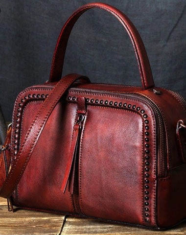 Casual Outfit Handmade Leather handbag purse shoulder bag for women leather shopper bag