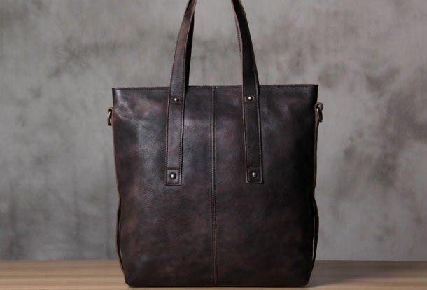 Professional Wear Handmade Leather handbag purse tote shoulder bag for women leather shopper bag