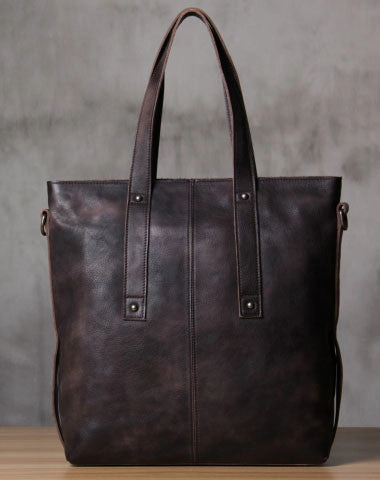 Neutral Tone Handmade Leather handbag purse tote shoulder bag for women leather shopper bag