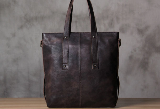 Compact Size Travel Organizer Handmade Leather handbag purse tote shoulder bag for women leather shopper bag