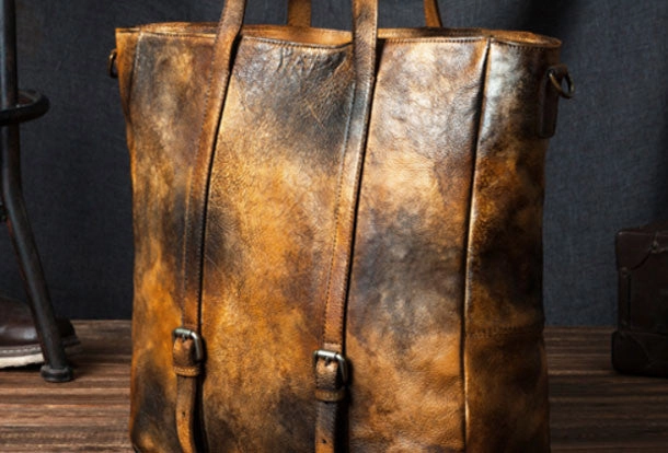 Handmade Leather handbag shoulder bag large tote for women leather shopper bag Comfortable Carryall Functional Design