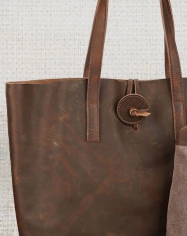 Travel Utility Handmade Leather handbag shoulder bag tote for women leather shopper bag