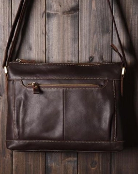 Handmade leather men Briefcase messenger vintage shoulder laptop bag vintage bag Daily Lifestyle