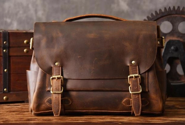 Stylish Function Contemporary Look Handmade leather men Briefcase messenger vintage shoulder laptop bag vintage bag