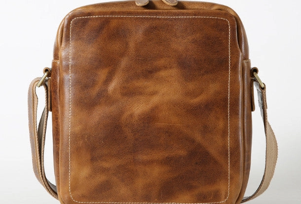 Functional Gear Handmade leather men messenger large vintage shoulder laptop bag vintage bag