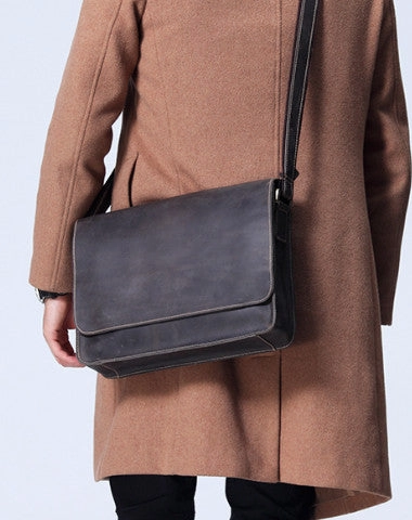 Stylish Gear Everyday Style Handmade leather men satchel bag messenger large vintage shoulder laptop bag vintage bag