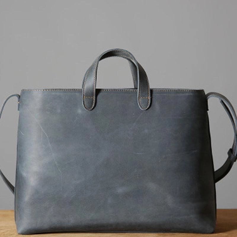 Classic Utility Timeless leather purse Handmade Leather Mens Cool Handbag Tote Shoulder Bag Work Bag Laptop Bag for Men