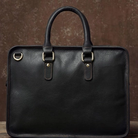 Travel Utility Handmade Leather Mens Cool Messenger Bag Briefcase Work Bag Business Bag Laptop Bag for men
