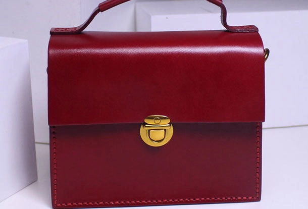 Polished office bag Handmade Leather phone bag handbag shoulder bag for women leather crossbody bag