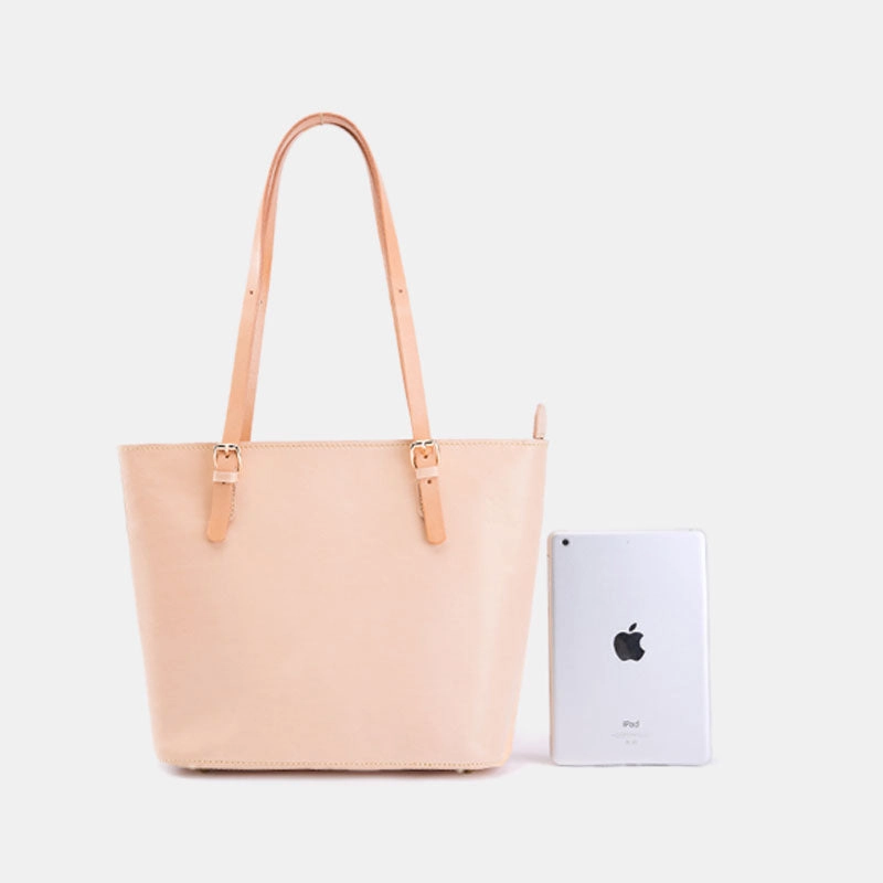 Handmade Leather Women Tote Purse Handbag Tote Bag Shoulder Bag For Women Classic Line Trend Essential