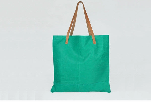 Handmade modern cute leather minimalist handbag tote shopper Bag for girl women Elegant shoulder accessory