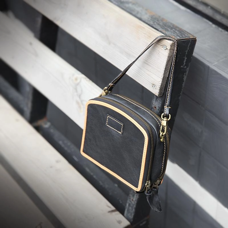 Urban Traveler Durable Build Handmade Women's Yellow Leather Shoulder Clutch Purse Handbag Crossbody Bag Clutch Purse