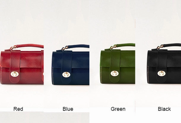 Modern Accessory Handmade women shoulder leather bag crossbody phone bag small bag bucket bag