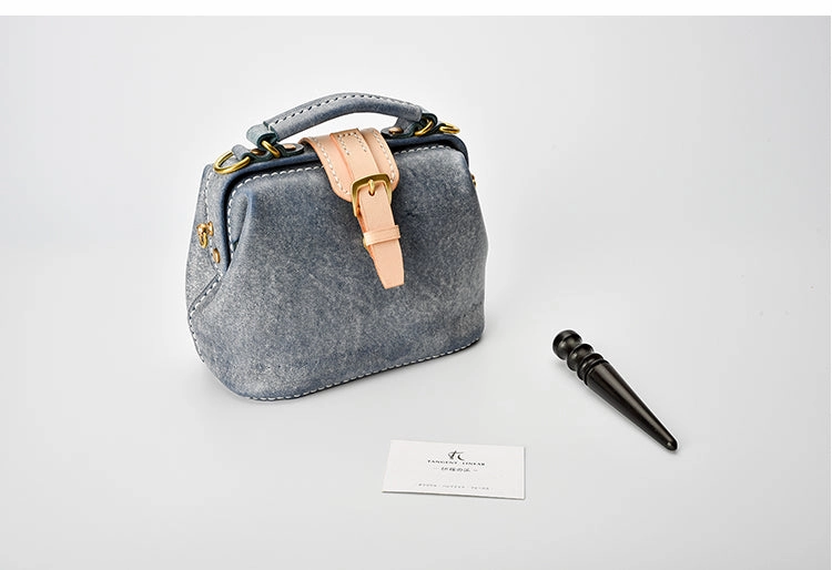 Polished Design Urban Organizer Handmade Womens Green Leather Small doctor Purse Green shoulder doctor bags for women