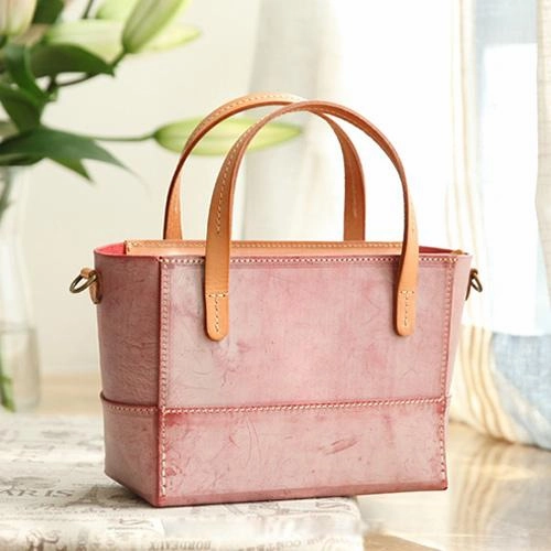 Modern Appeal Handmade Womens Leather Handbag Tote Purse Tote Cute Shopper Side Tote Bag for Men