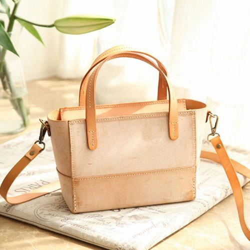 Utility Bag Handmade Womens Leather Handbag Tote Purse Tote Cute Shopper Side Tote Bag for Men