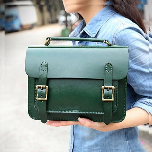Handmade Womens Leather Satchel Shoulder Bag Cambridge Structured Satchel Handbag Purse for Men Easy Match