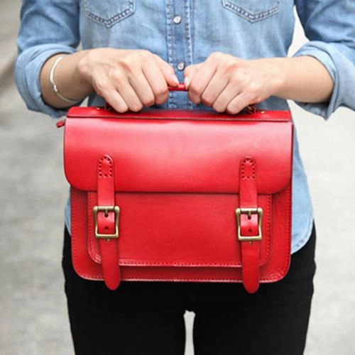 Comfortable Carryall Compact Form Handmade Womens Leather Satchel Shoulder Bag Cambridge Structured Satchel Handbag Purse for Men