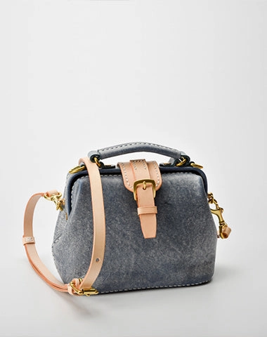 Outdoor Comfort Street Style Handmade Womens Rose Leather Small doctor Purse Rose shoulder doctor bags for women