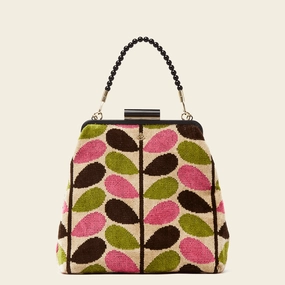 Modern Travel Jenny D Handbag - Pink Multi Stem