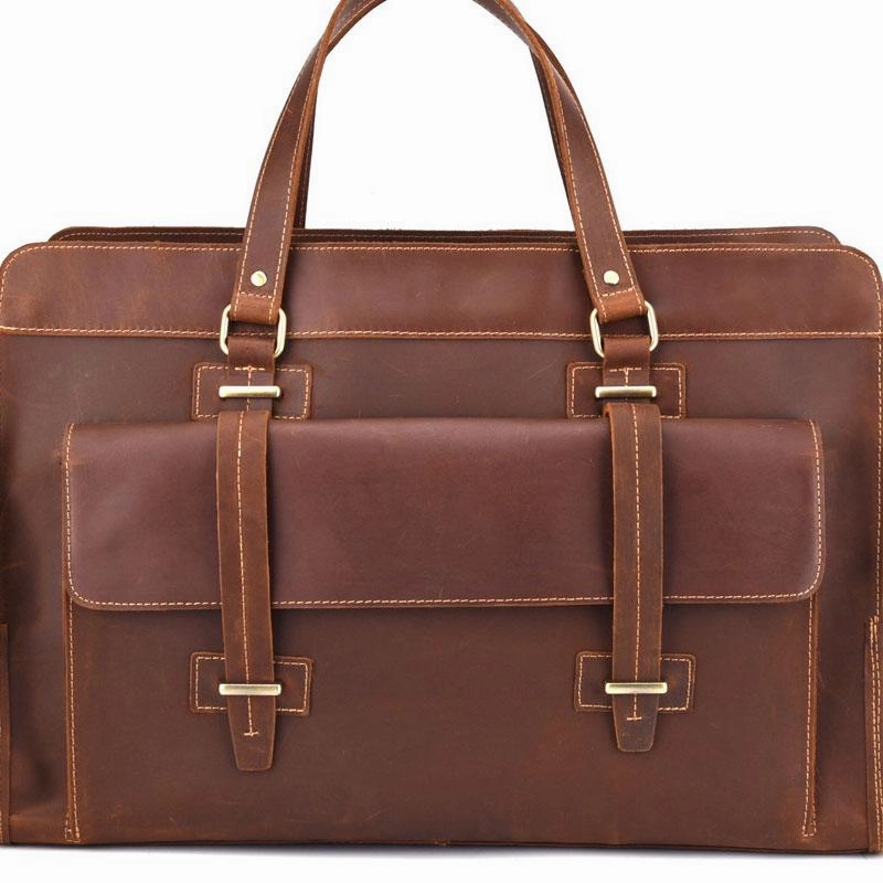Cool Leather Mens Large Vintage Overnight Bag Weekender Bag Travel Bags For Men Lightweight Companion