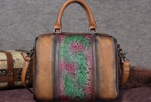 Genuine Leather Vintage Handbag Bag Shoulder Bag Crossbody Bag Purse Clutch For Women Urban Aesthetic Timeless Daily