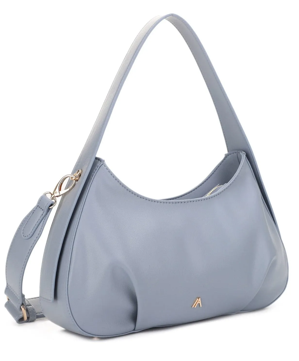 Casual Everyday Look Urban Edge HL20626 Ojai Crescent Scrunched Baguette/Crossbody Bag