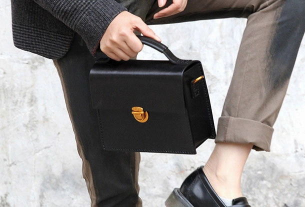 Commuter Essential Handmade handbag purse leather crossbody bag purse shoulder bag for women