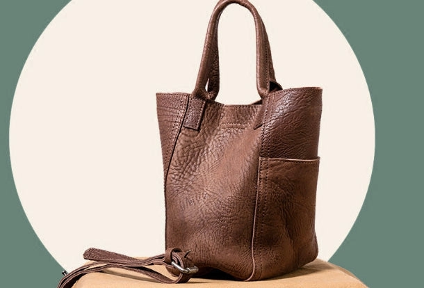 Handmade Genuine Leather Handbag Purse Bag Crossbody Bag Shoulder Bag Purse For Women Classic Form