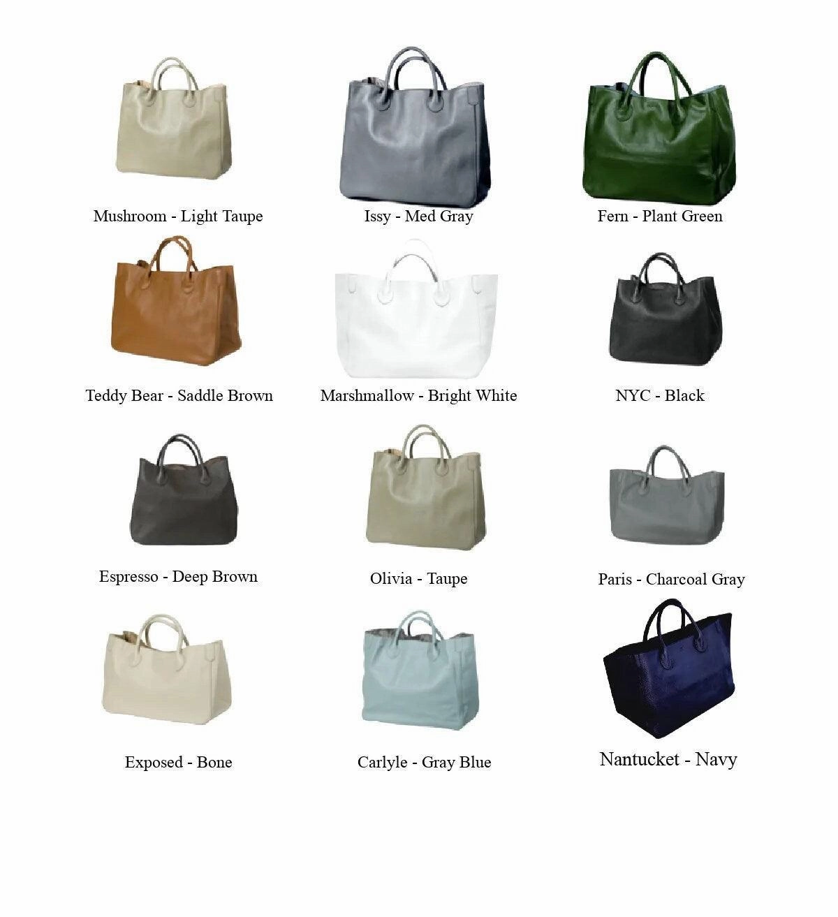 Eco-Conscious Shopper Italian Grain Leather Travel Bag, Extra Large Leather Tote Bag, Cowhide Leather Crossbody, Women Fashion Weekend Bag, Christmas Gift