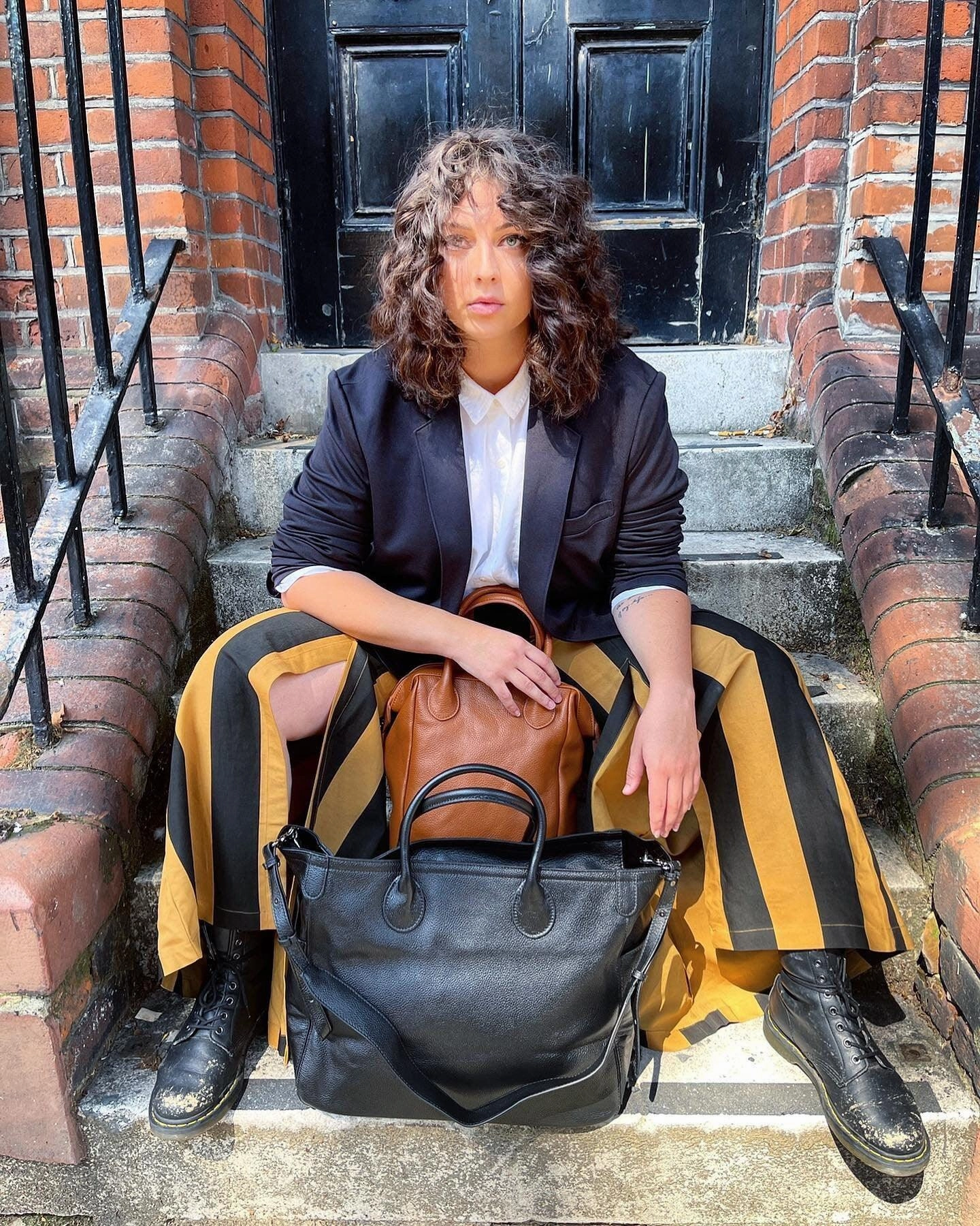 Travel-Friendly Organization Classic Build Italian Grain Leather Travel Bag, Extra Large Leather Tote Bag, Cowhide Leather Crossbody, Women Fashion Weekend Bag, Christmas Gift