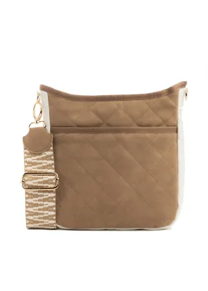 Jeri Latte Crossbody Lightweight Fashion Piece