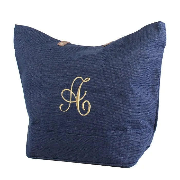 Sustainable Fabric Casual Function JUTE Leather Handle Jute Burlap Tote