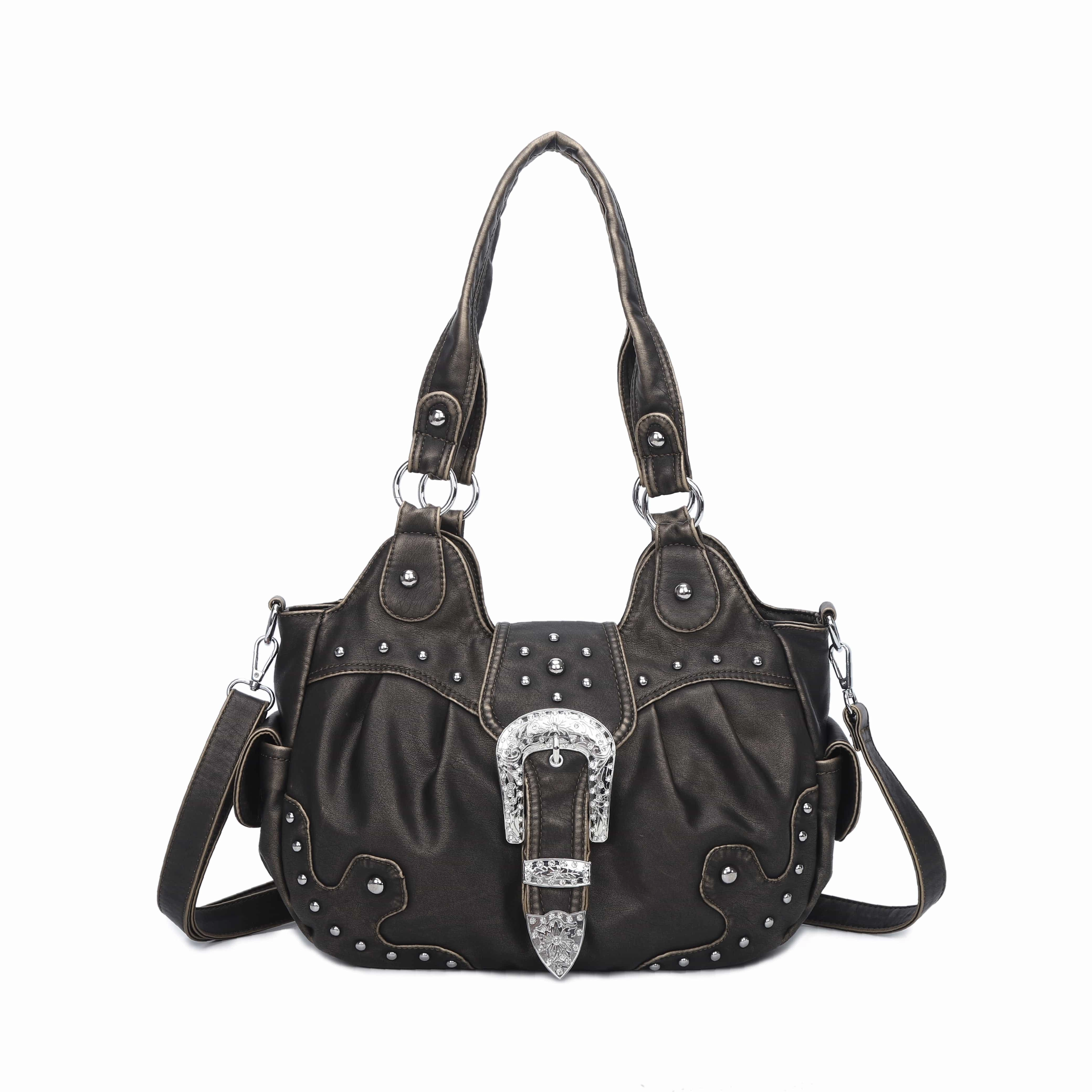 Ladies exquisite chic denim handbag satchel | Angel kiss Comfortably fits all your essentials without feeling bulky The perfect balance of form and function