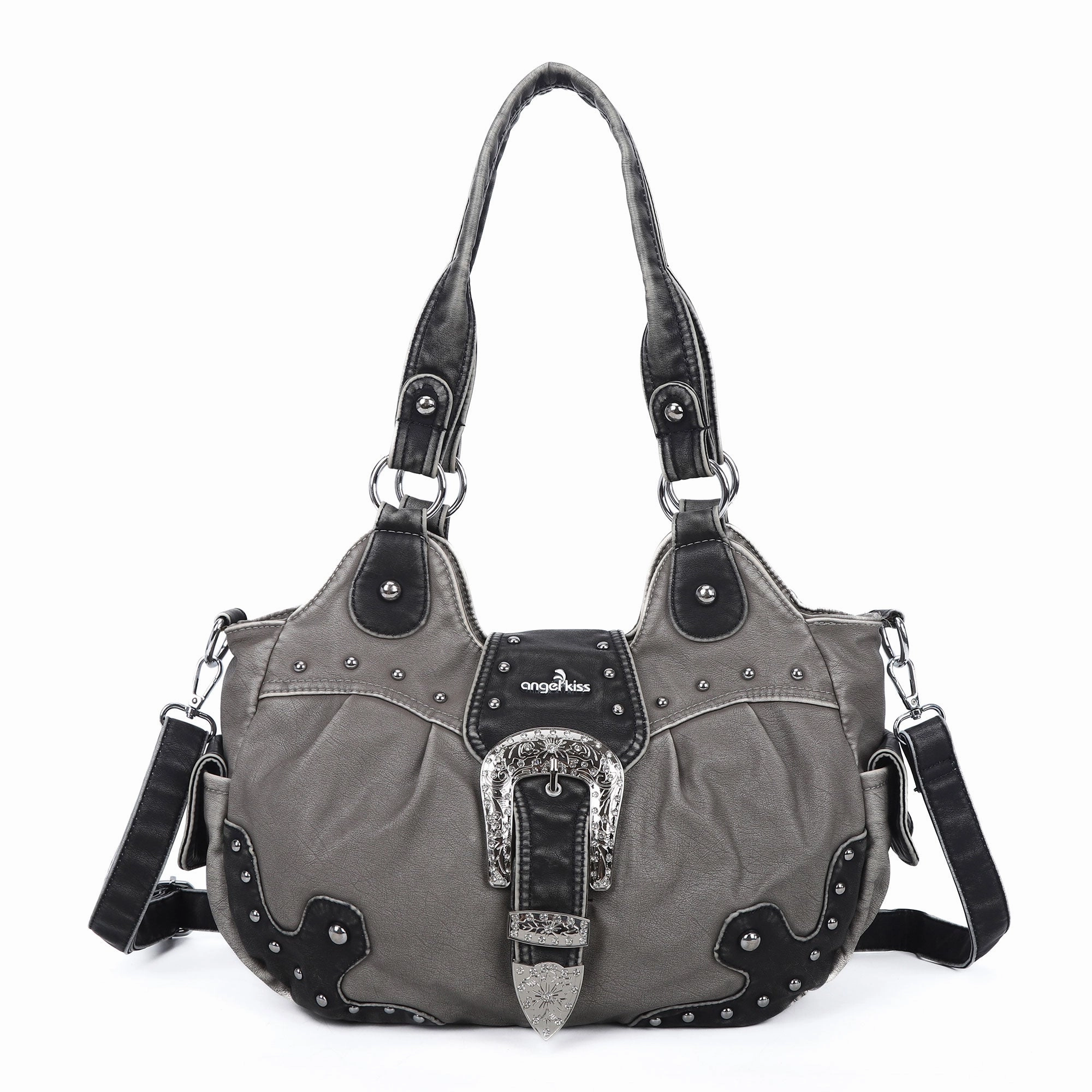 Ladies exquisite chic denim handbag satchel | Angel kiss Compact Storage Space