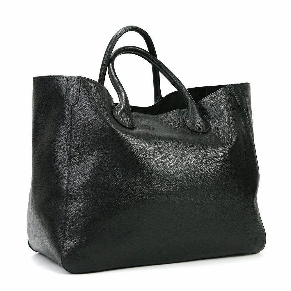 Exterior Pocket Large Designer Leather Tote Bag ?? Cowhide Leather Classic Bag ?? Must-have Fashion DesignerBag ?? Leather Weekend Bag??Christmas gifts