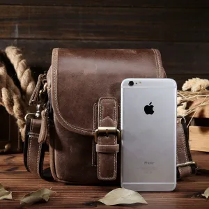 Daily Companion Leather Belt Pouch for Men Waist Bag BELT BAG Cell Phone Holsters Shoulder Bag For Men