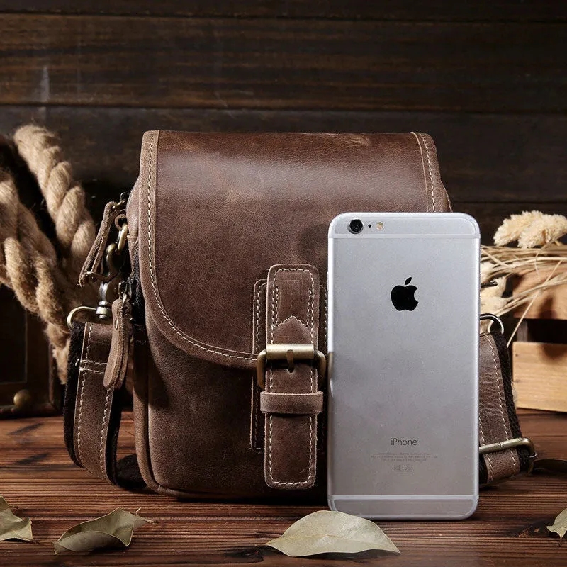 Daily Companion Leather Belt Pouch for Men Waist Bag BELT BAG Cell Phone Holsters Shoulder Bag For Men